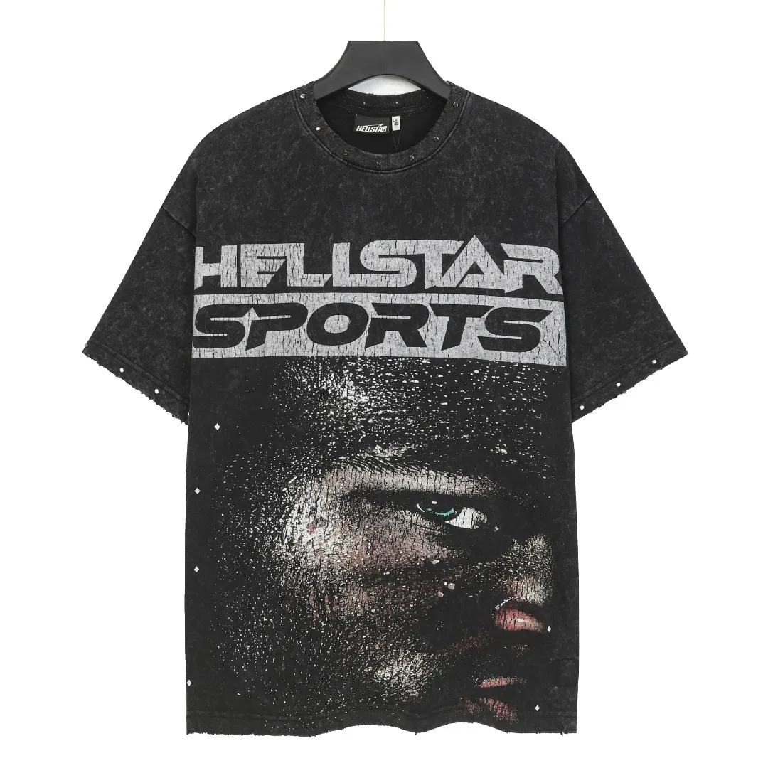 9209## Black｜P67 Hellstar/ （In Stock ） ： Retro + + T （fabric):32 250 Sizes（size）：S-M- L- X L （colour）： Black 👉